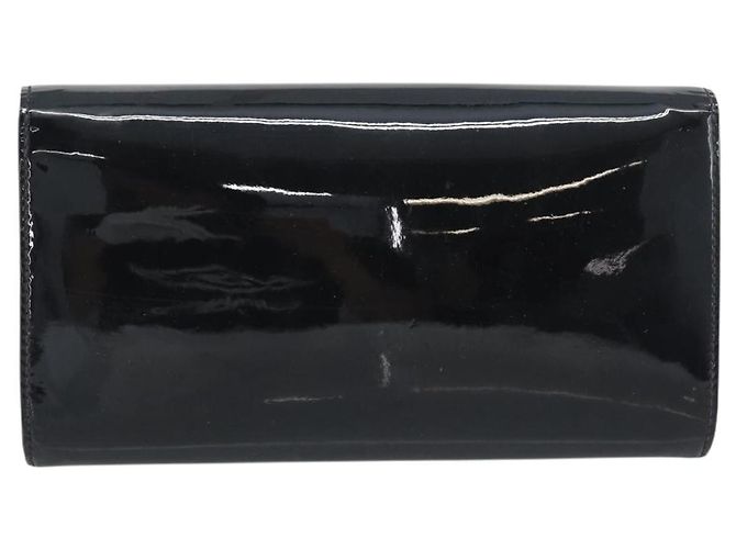 Clutch Louis Vuitton Louise in vernice Long Nero - vista 2