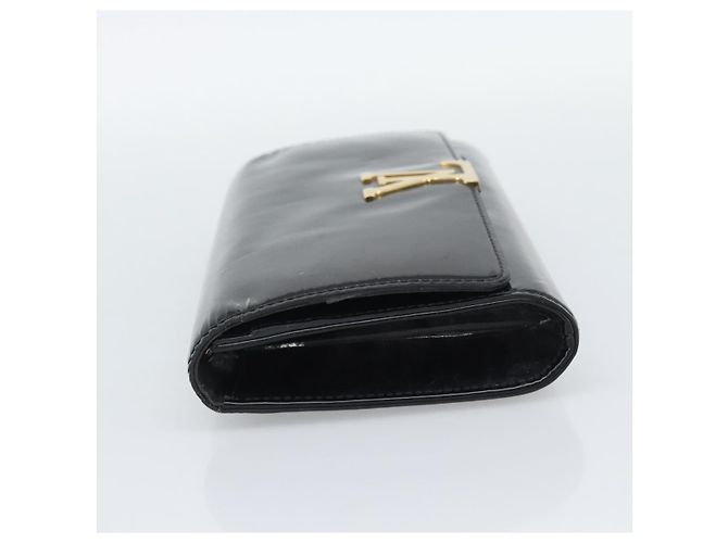 Clutch Louis Vuitton Louise in vernice Long Nero - vista 3