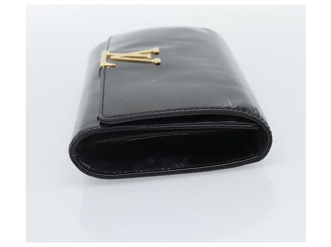 Clutch Louis Vuitton Louise in vernice Long Nero - vista 4