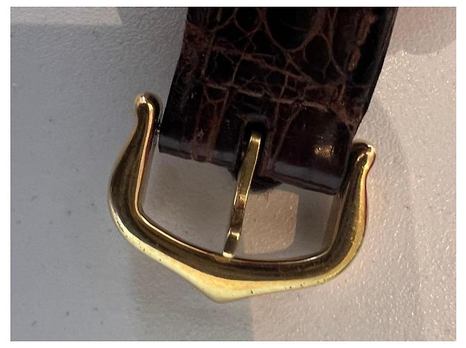 Cartier Trinity Quartz Uhr Braun Weiß Golden - Ansicht 11