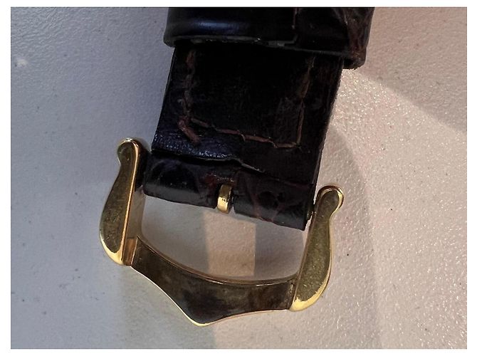 Cartier Trinity Quartz Uhr Braun Weiß Golden - Ansicht 12