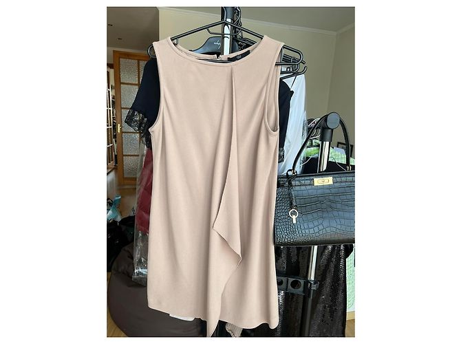 Vestido sin mangas beige Tibi New York - vista 4