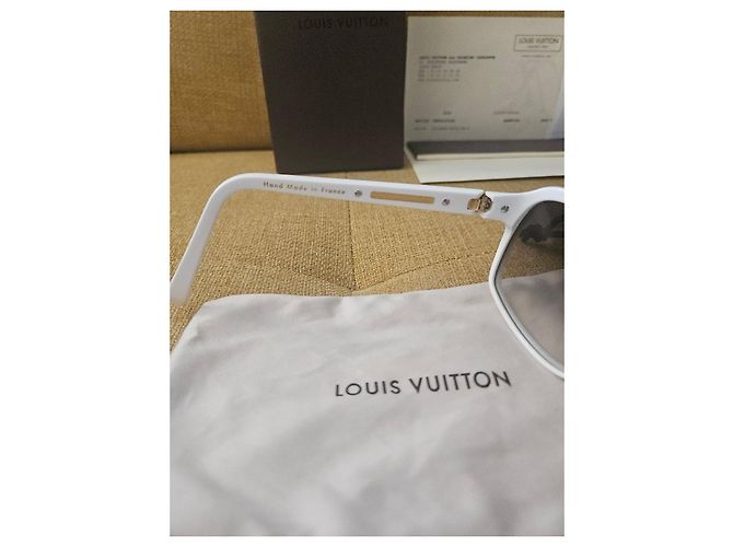 Occhiali da sole Louis Vuitton Attitude Aviator Bianco D'oro - vista 5