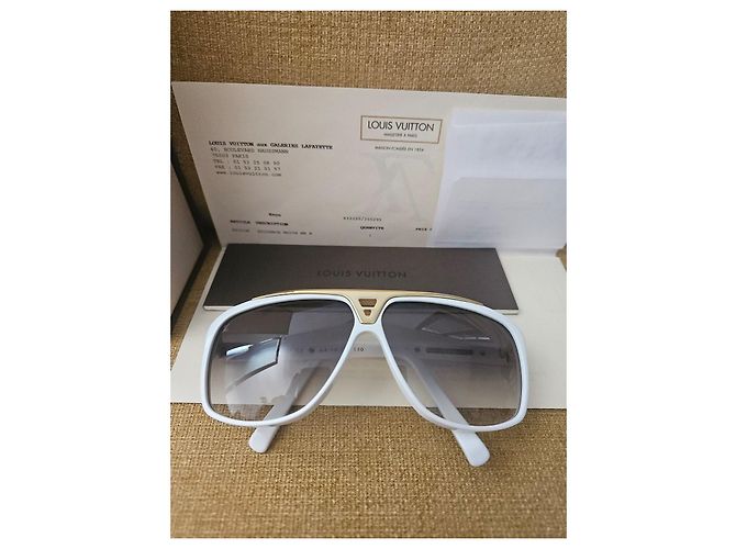 Occhiali da sole Louis Vuitton Attitude Aviator Bianco D'oro - vista 8