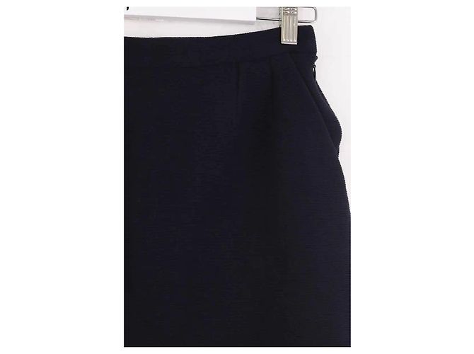 Yves Saint Laurent Falda azul marino - vista 2