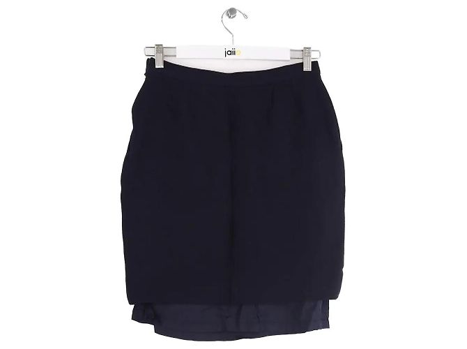 Yves Saint Laurent Falda azul marino - vista 3