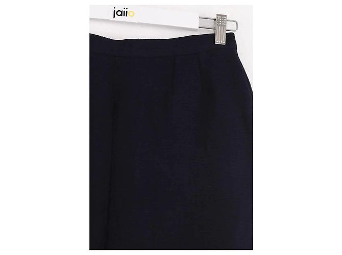 Yves Saint Laurent Falda azul marino - vista 4