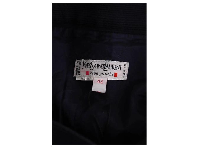 Yves Saint Laurent Falda azul marino - vista 5