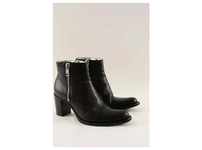 Botines Free Lance de cuero negro - vista 3