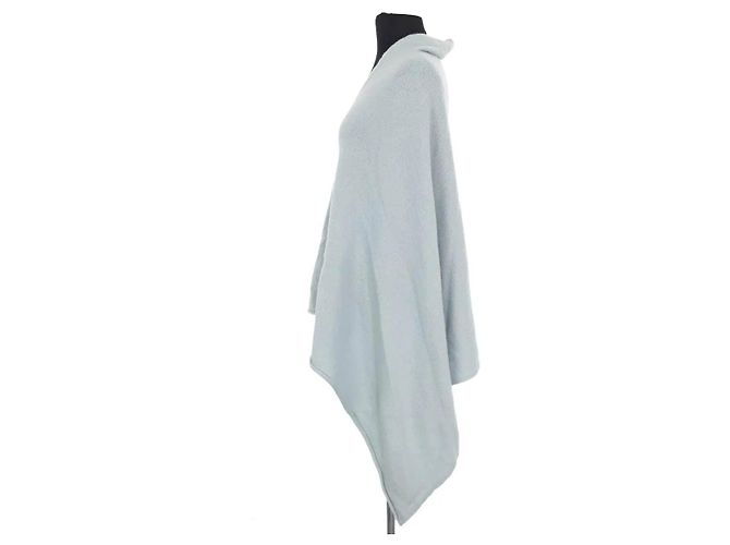 Poncho Eric Bompard de cashmere verde - vista 3