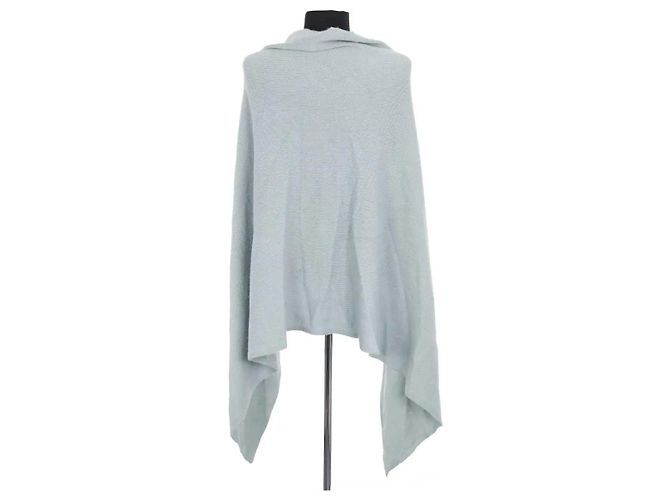 Poncho Eric Bompard de cashmere verde - vista 4