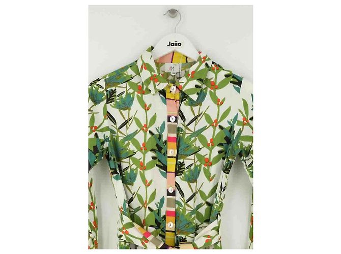 Autre Marque Vestido de seda verde AML Paris - vista 2