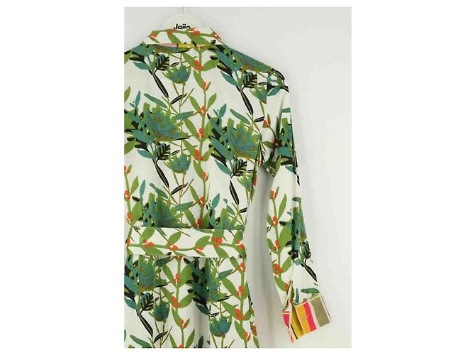 Autre Marque Vestido de seda verde AML Paris - vista 4