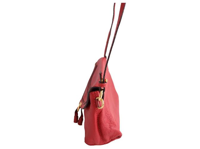 Borsa a tracolla Chloé in pelle rossa Rosso - vista 2