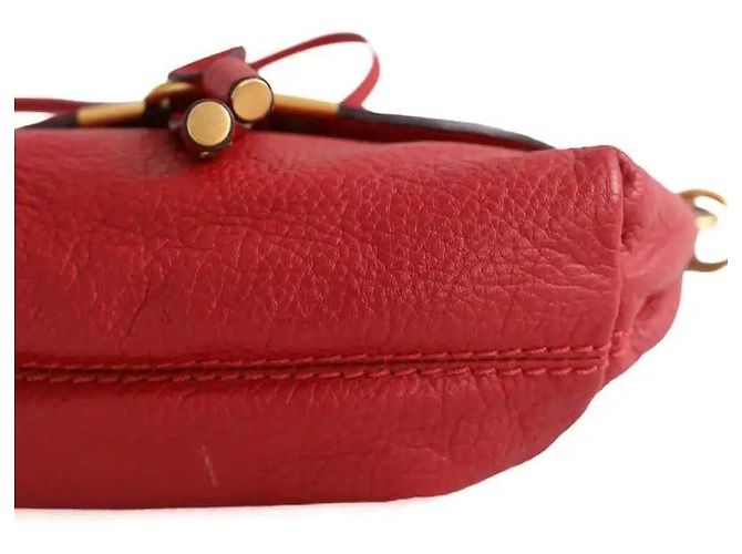 Borsa a tracolla Chloé in pelle rossa Rosso - vista 4