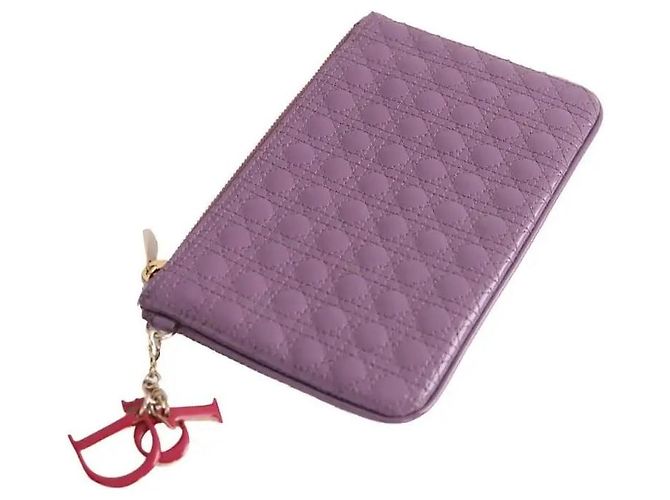 Bolso de mano Dior de cuero violeta Púrpura - vista 2