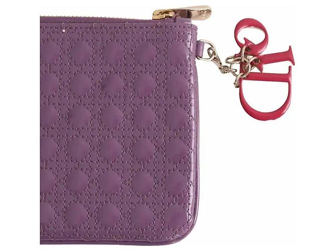 Bolso de mano Dior de cuero violeta Púrpura - vista 3