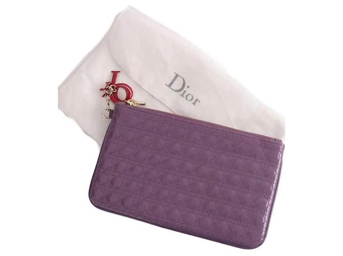 Bolso de mano Dior de cuero violeta Púrpura - vista 5