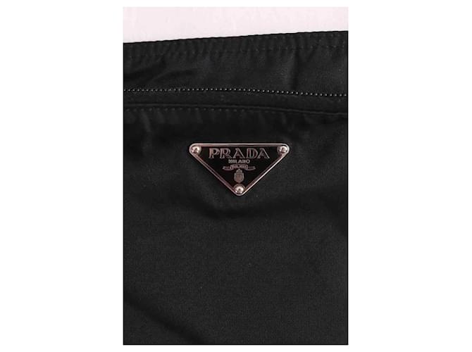 Pochette Prada in tessuto nera Nero - vista 2