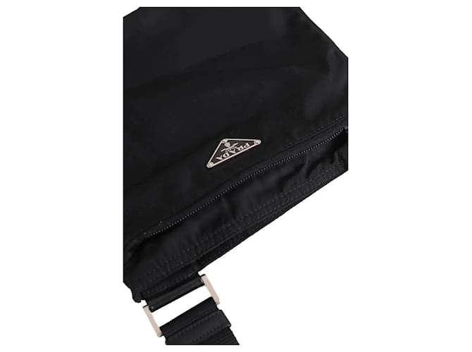 Pochette Prada in tessuto nera Nero - vista 4