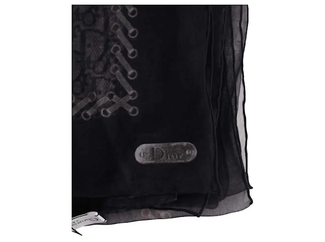 Dior Seidenschal Schwarz - Ansicht 3