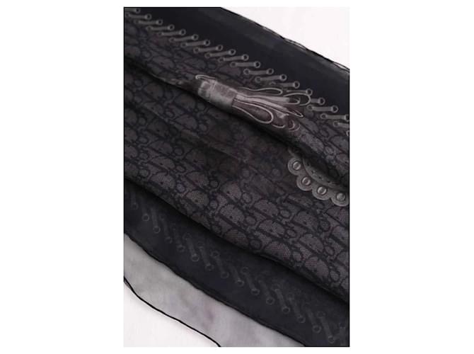 Dior Seidenschal Schwarz - Ansicht 4