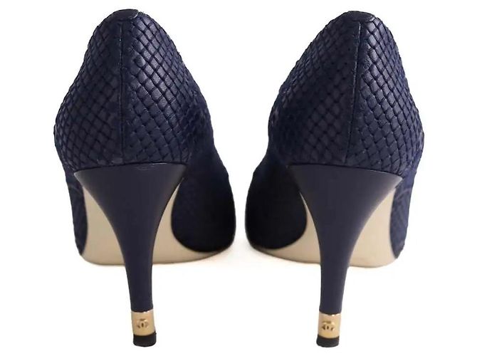 Chanel Navy blue heels - view 2