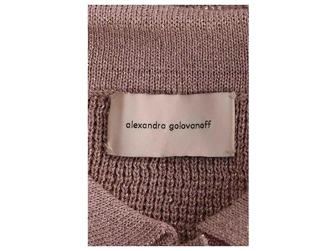 Top de viscosa beige Alexandra Golovanoff S - vista 5