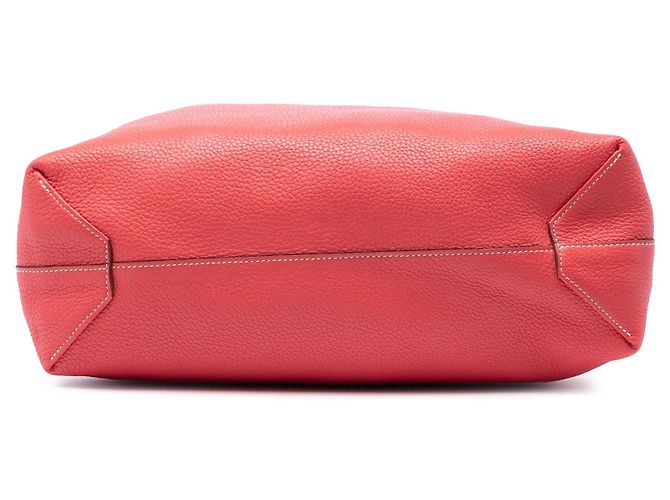 Borsa Tote Hermès Clemence Double Sens 36 Rossa Rosso - vista 3
