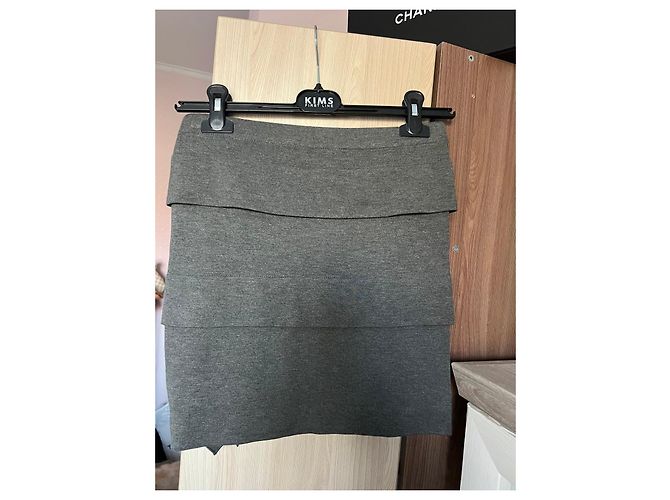 Falda con volantes gris Patrizia Pepe - vista 2