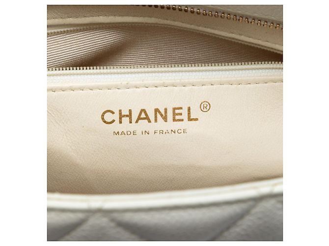 Tote Chanel Caviar Medallion Bianca Bianco - vista 5