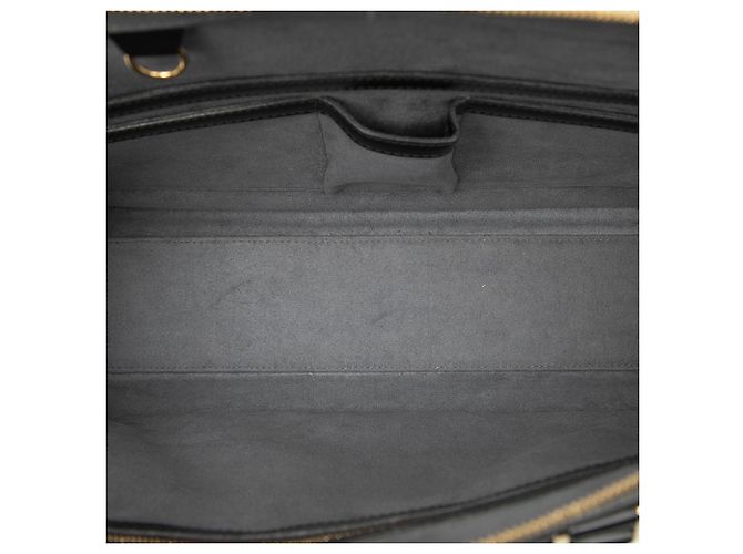 Borsa Business Louis Vuitton Epi Sorbonne Nera Nero - vista 4
