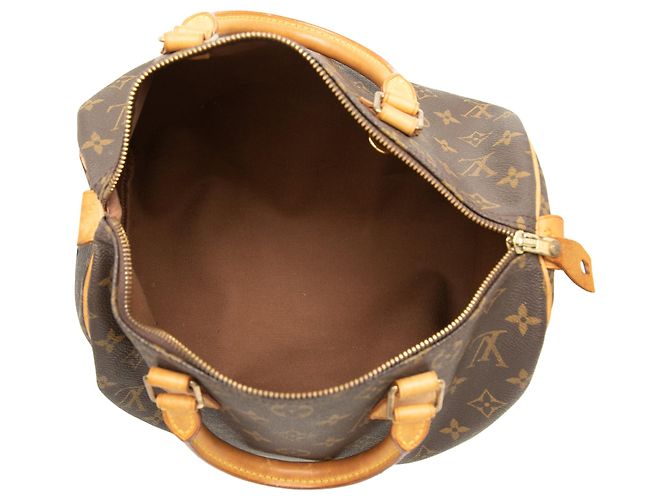 Borsa Boston Louis Vuitton Monogram Speedy 30 Marrone - vista 4