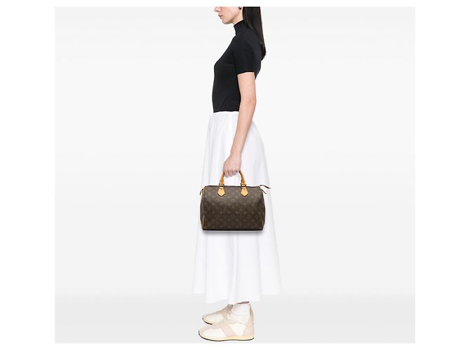 Borsa Boston Louis Vuitton Monogram Speedy 30 Marrone - vista 6