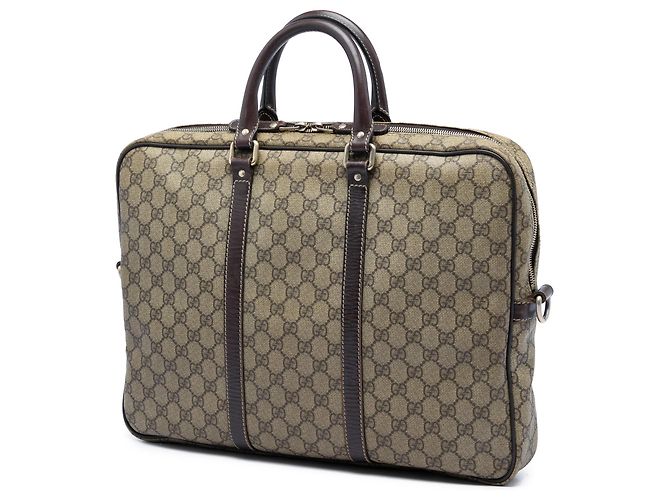 Bolso de negocios Gucci GG Supreme marrón Castaño - vista 2