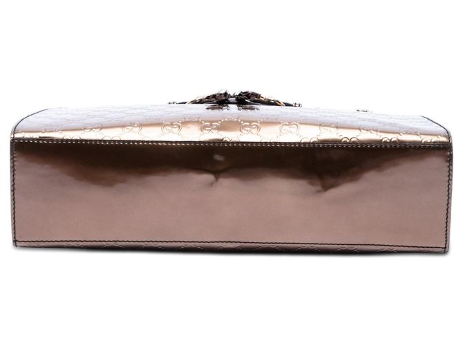 Borsa a tracolla Gucci Large Guccissima Emily Marrone - vista 3