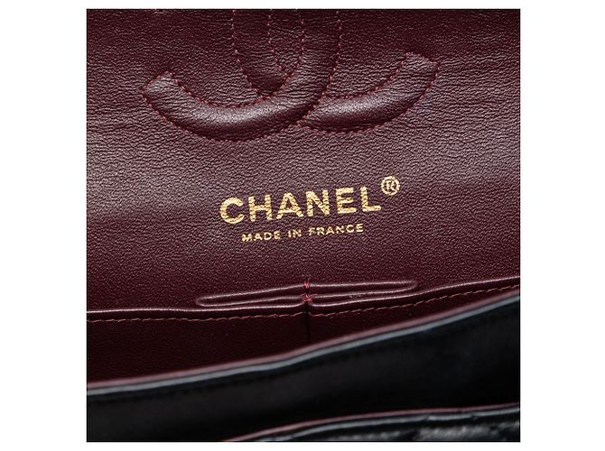 Borsa a tracolla Chanel Small Classic Double Flap in pelle di agnello nera Nero - vista 5