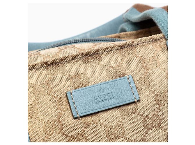 Beige Gucci GG Canvas Web Vertical Tote - Ansicht 5