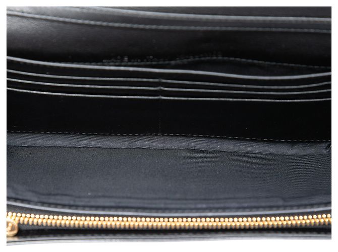 Bolsa Lady Dior Wallet On Chain em couro envernizado Cannage preto Dior - vista 4