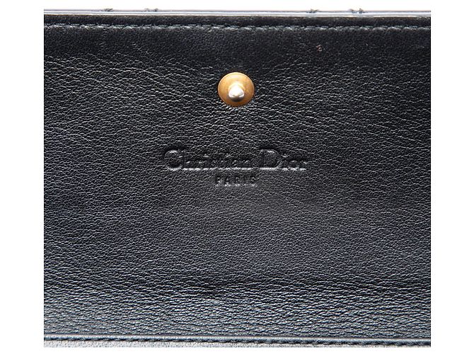 Bolsa Lady Dior Wallet On Chain em couro envernizado Cannage preto Dior - vista 5
