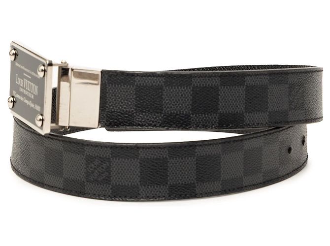 Louis Vuitton Damier Graphite Inventeur Wendelgürtel schwarz - Ansicht 2