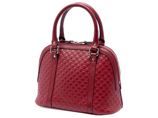 Borsa Dome Mini Microguccissima Gucci rossa Rosso - vista 2