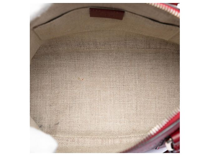 Borsa Dome Mini Microguccissima Gucci rossa Rosso - vista 4