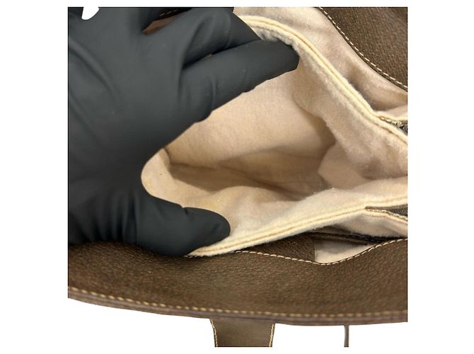 Borsa a tracolla Gucci GG Supreme Web marrone - vista 4