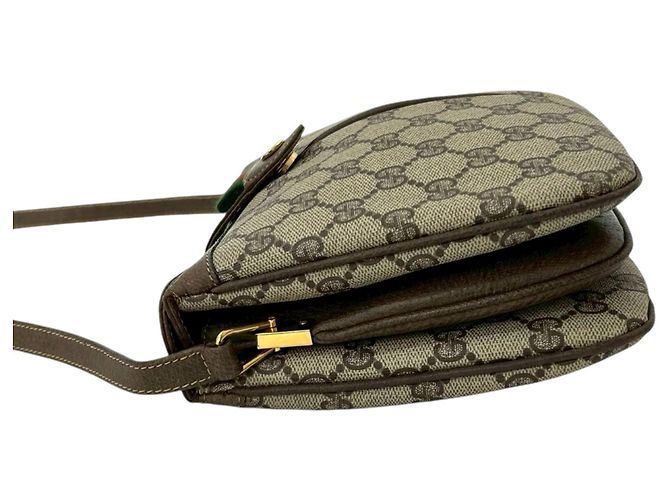 Borsa a tracolla Gucci GG Supreme Web marrone - vista 6