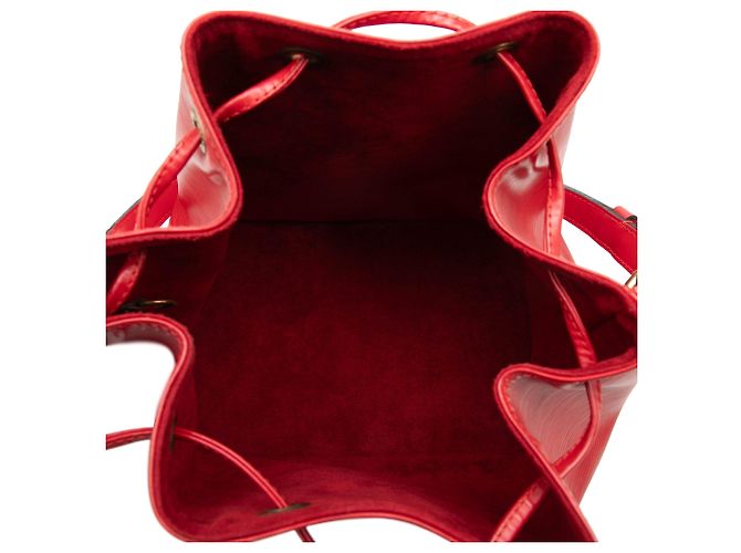 Borsa a secchiello Petit Noe Louis Vuitton Epi rossa Rosso - vista 4