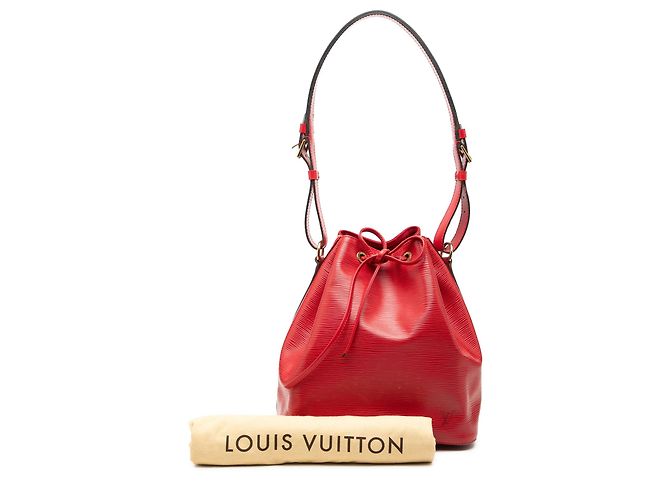 Borsa a secchiello Petit Noe Louis Vuitton Epi rossa Rosso - vista 8
