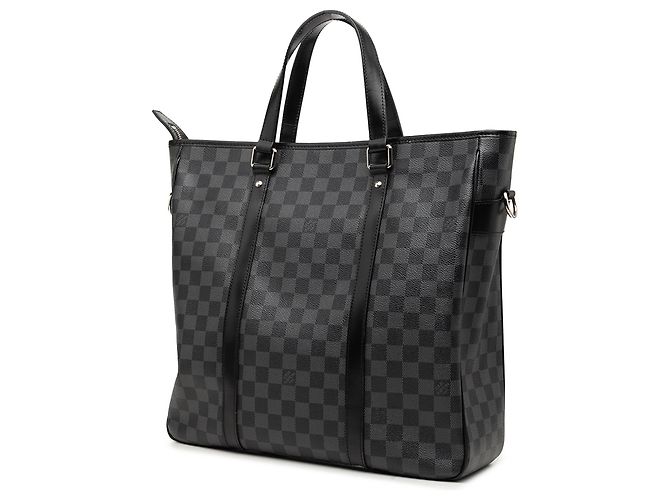 Borsa Satchel Louis Vuitton Damier Graphite Tadao Nera Nero - vista 2