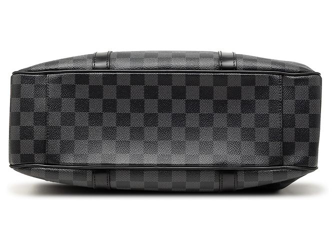 Borsa Satchel Louis Vuitton Damier Graphite Tadao Nera Nero - vista 3
