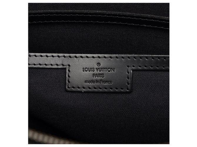 Borsa Satchel Louis Vuitton Damier Graphite Tadao Nera Nero - vista 5